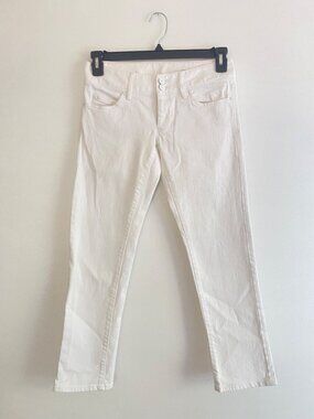 Lilly Pulitzer White Worth Straight Crop Jean Women's Size 2